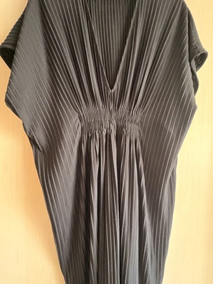 Zara evening collection μαύρο πλισέ φόρεμα σαν καινούργιο, μέγεθος M