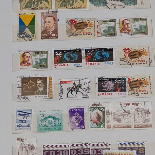 Stamp album used with vintage and thematic world collection