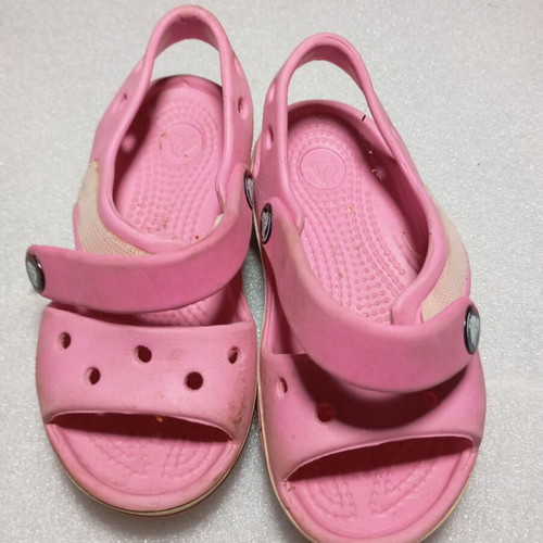 Πέδιλα Crocs Crocband παιδικά μεταχειρισμένα, ροζ, νούμερο 23-24