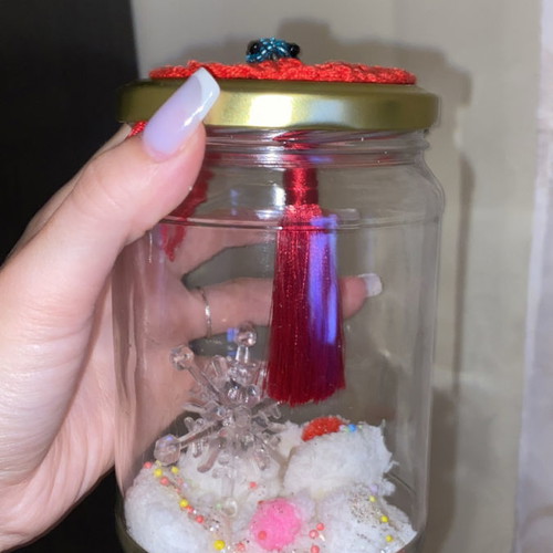 Christmas vase handmade