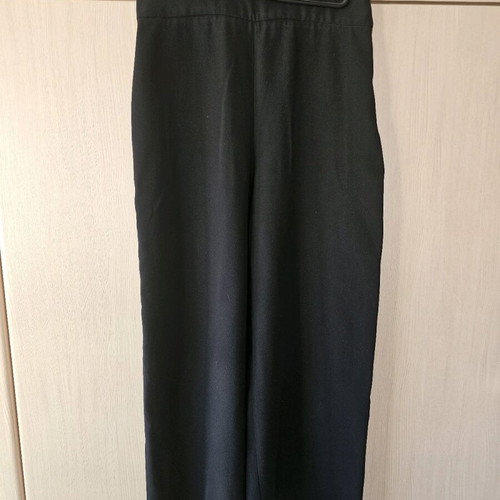 Zara crop zip culotte pants black like new, size S
