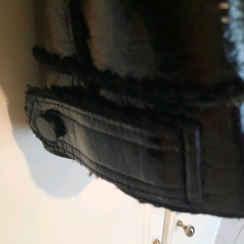 Pinko women's leather jacket black like new, Small/Medium