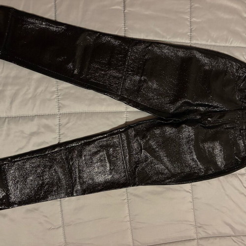 Stradivarius pants black glossy like new, size 40