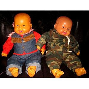 Δυο κουκλες Μωρα Jingxin Toy Με ΗΧΩ