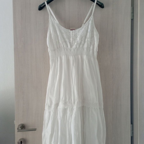Summer dress new, cotton, white, one size