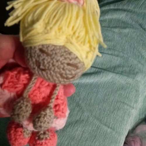 Handmade Amigurumi Doll unique creation, 16 cm