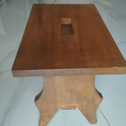 Handmade stool from solid wood, like new, 40x25x33cm