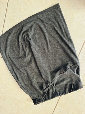 Elastic mini skirt used, dark gray, Pink Woman, size S