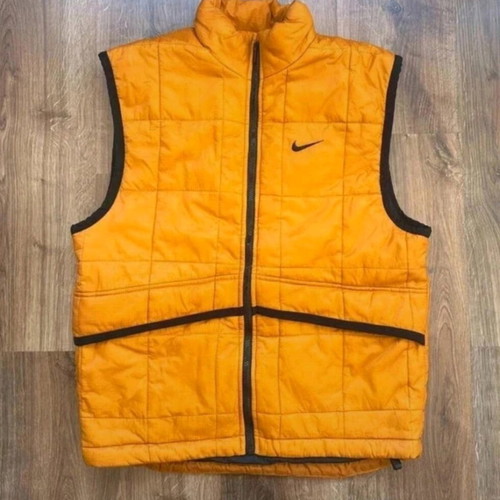 Nike ACG Retro Puffer Vest used, orange and black, size S
