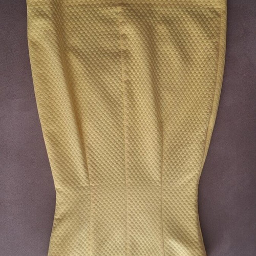 Toi&Moi mini dress with embossed pattern, size S, yellow