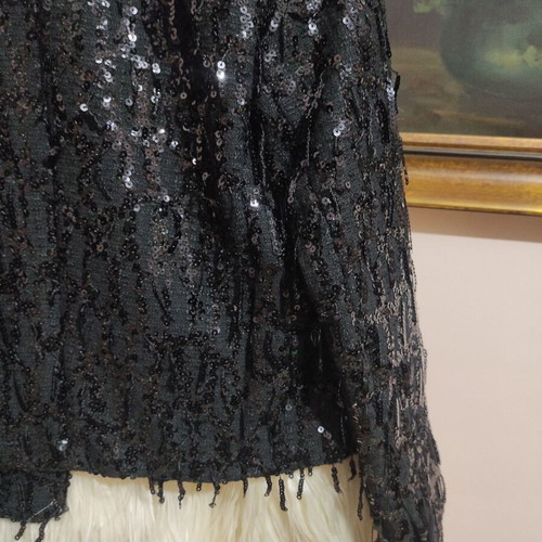 Zara jacket new with sequins size S black