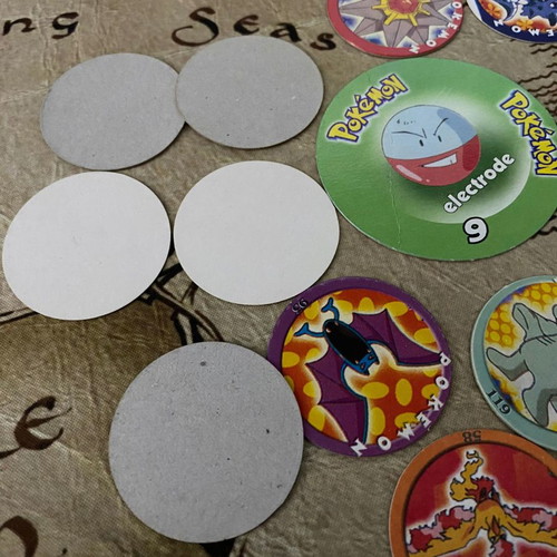 Pokemon collectible tags used, pack of 16 cardboard pieces