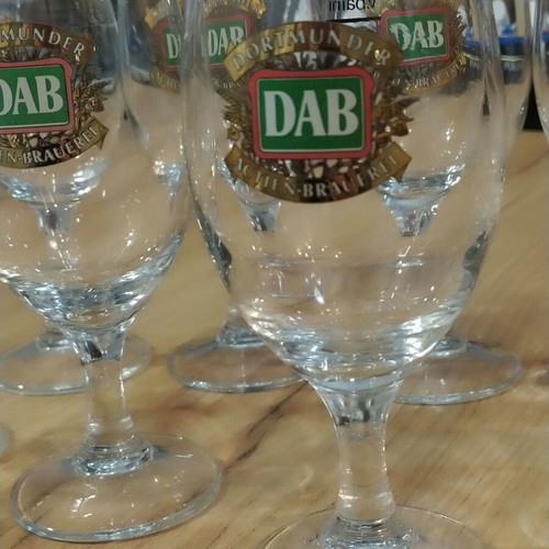DAB Dortmunder Actien Brauerei 200ml beer glasses set of 8 like new