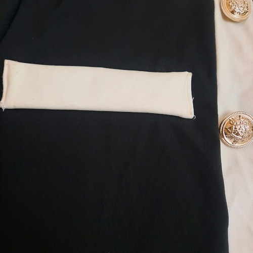 Dress classic elastic black/white like new, size S/M