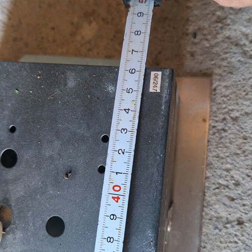Recessed triple spotlight like new, stainless steel