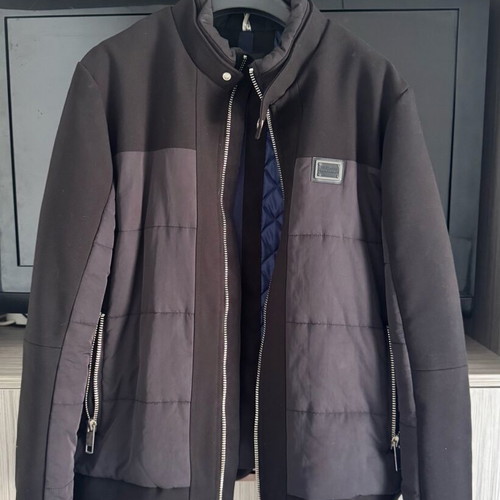 Antony Morato jacket like new, black with blue details, size L