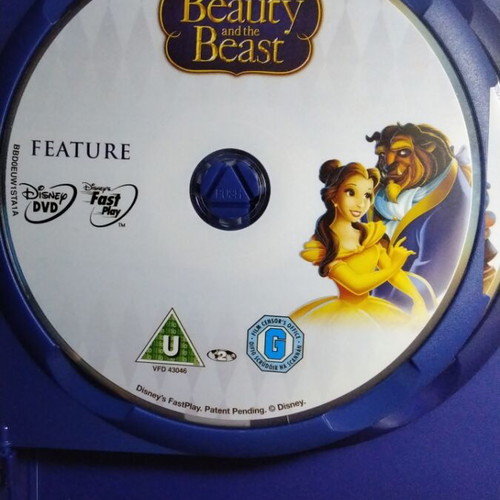 Walt Disney Beauty and the Beast DVD used, dubbed with Greek subtitles