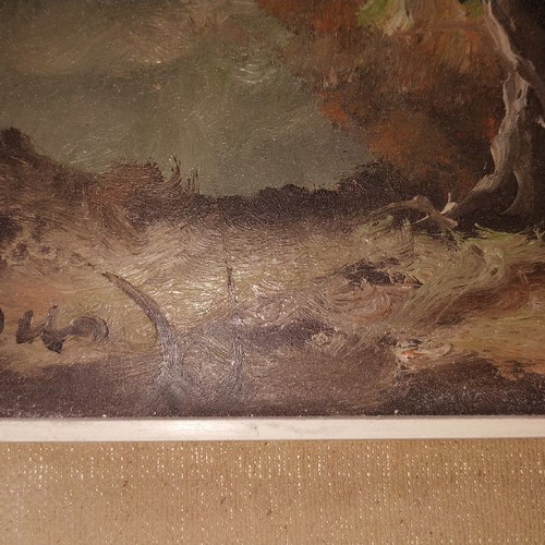 Old painting used, at least 60 years old