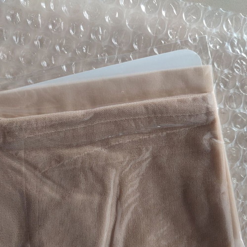 Beige Tights Size M New, Transparent and Elegant