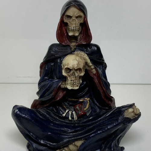 Gothic decorative figure Grim Reaper used, synthetic porcelain