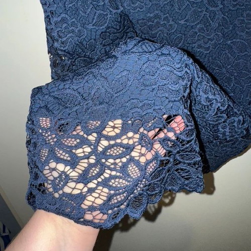 Mango lace dress dark blue, size M, new with tag