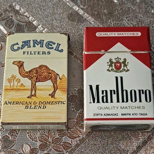 marlboro camel cigarettes Collectible matchbox sets Camel and… - € 12,00