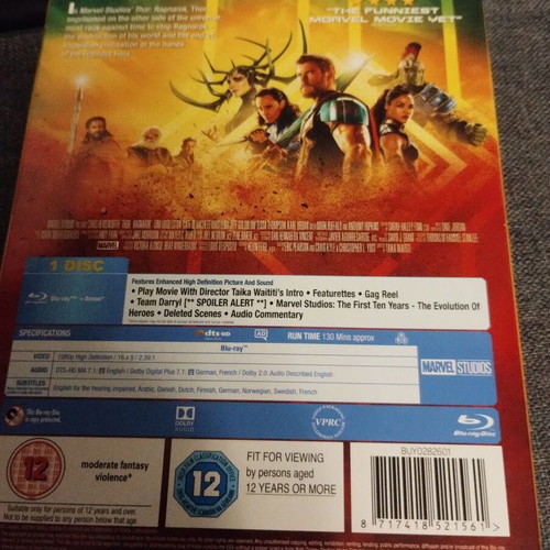 Marvel Thor Ragnarok Blu-Ray like new with subtitles