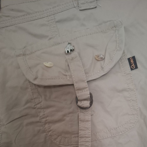 Grama Safari look pants, beige, size M, like new