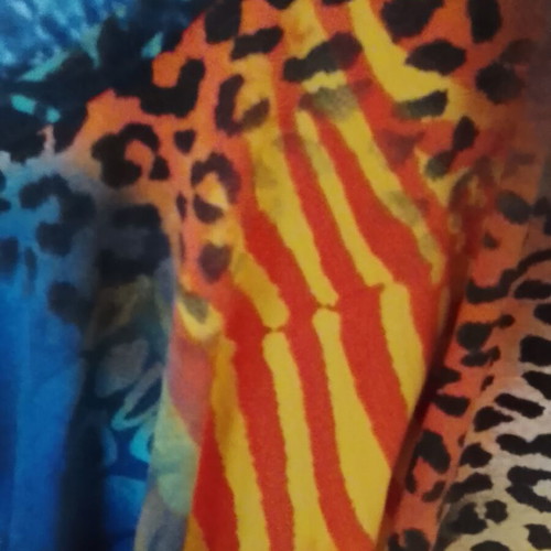 Long dress with animal print, Greek manufacture