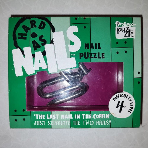 Metal Nail Puzzle Game Design No4 like new