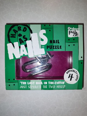 Metal Nail Puzzle Game Design No4 like new