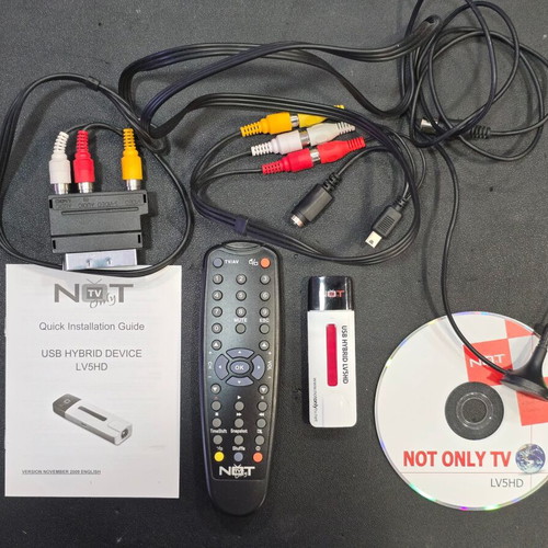 Not Only TV Hybrid USB HD LV5HD tuner used, complete set