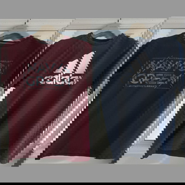 Navy & Green + Adidas t-shirts - medium