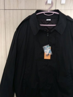 Military black jacket XL new with epaulets and removable lining