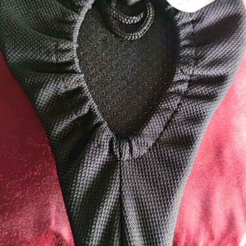 Bicycle saddle cover new orthopedic with cushions black and red
