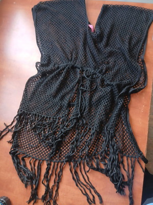 Pareo black used, size S