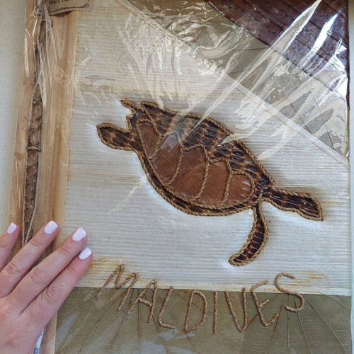 Photo album from Maldives unused, made of natural materials
