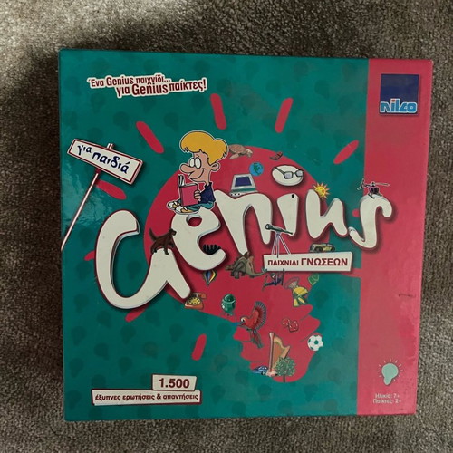 Genius board game used, knowledge quiz