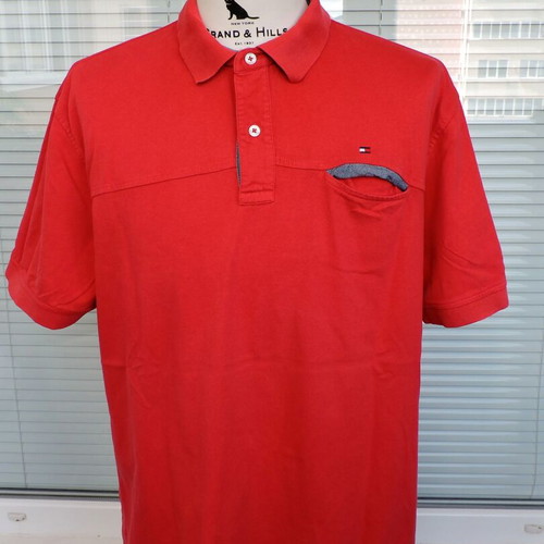 Tommy Hilfiger Custom Fit Polo Shirt XL Light Red like new, 100% Cotton