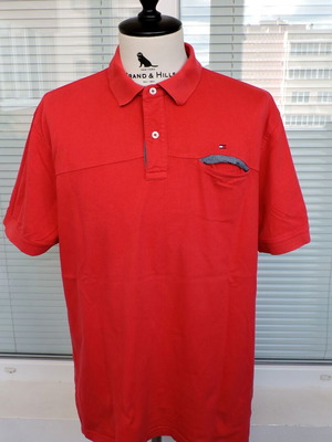 Tommy Hilfiger Custom Fit Polo Shirt XL Light Red like new, 100% Cotton