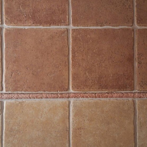 Vintage bathroom tiles artisan, new, 30.14 sqm, brown, green, beige