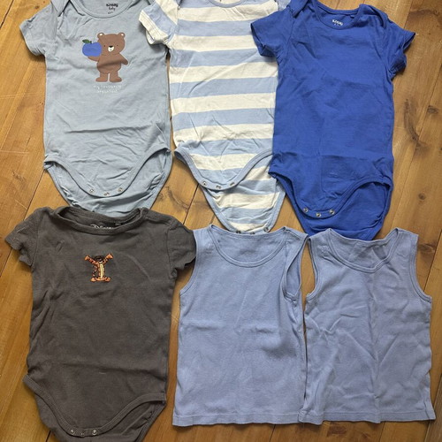 Short-sleeve baby bodysuits, 12-18 months