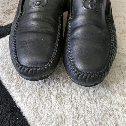 Gucci vintage loafers used, size 44, black