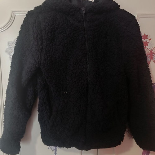 Bouclé jacket like new, for 11-12 years, size 152 cm, blue