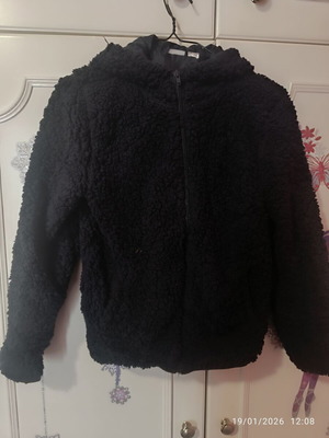 Bouclé jacket like new, for 11-12 years, size 152 cm, blue