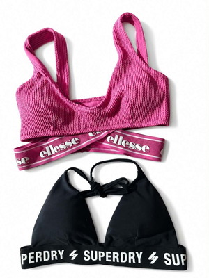 Top bikini set like new, medium & large sizes