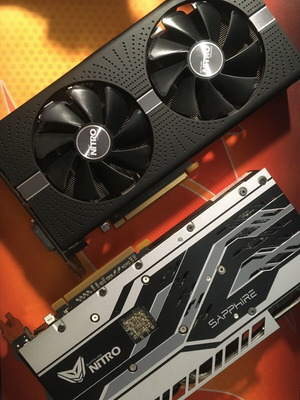 Sapphire Nitro+ RX580 8GB видеокарта като ново