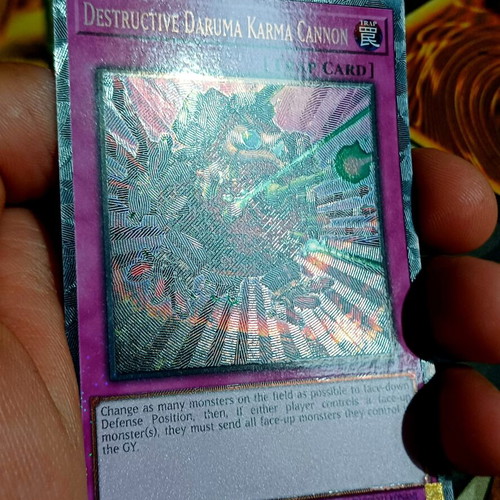 Destructive Daruma Karma Cannon Yu-Gi-Oh! card near mint