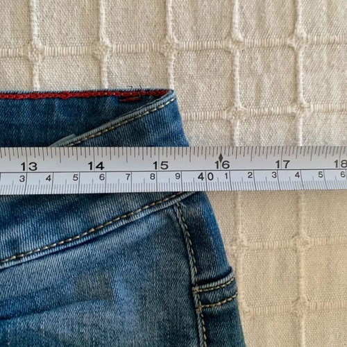 Miss Good blue jeans L/XL with embroidery