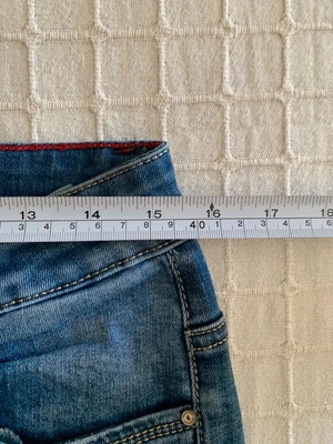 Miss Good blue jeans L/XL with embroidery